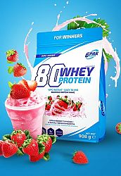 80 Whey Protein - 6PAK Nutrition 908 g Marzipan