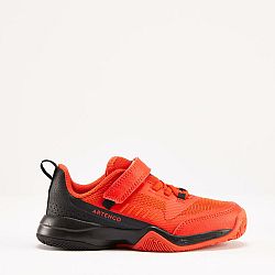 ARTENGO Detská obuv na tenis TS500 Fast suchý zips lávová červená oranžová 32
