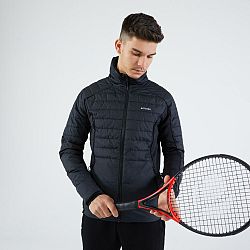 ARTENGO Pánska tenisová bunda Thermic páperová čierna XL