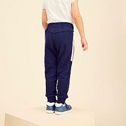 DOMYOS Detské nohavice 500 nastaviteľné modré 5-6 r (113-122 cm)