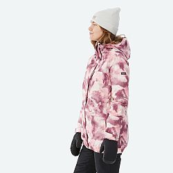 DREAMSCAPE Dámska snowboardová bunda SNB 100 ružová s potlačou ružová M