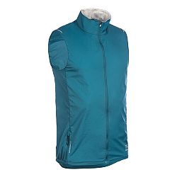 EVADICT Pánska vetruvzdorná vesta na trailový beh modrá tyrkysová XL
