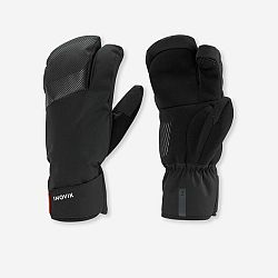 INOVIK Hrejivé rukavice 500 na bežecké lyžovanie čierna S