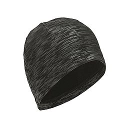 KIPRUN Bežecká hrejivá čiapka Run Warm+ sivá s potlačou čierna dospelí