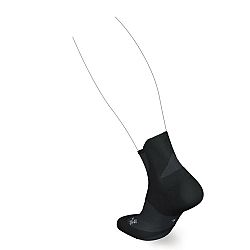 KIPRUN Bežecké ponožky RUN900 Strap hrubé čierne šedá 37-38
