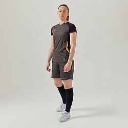 KIPSTA Dámske futbalové šortky čierne šedá M
