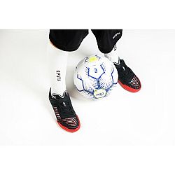 KIPSTA Detská futsalová obuv Ginka 500 čierno-červená šedá 32