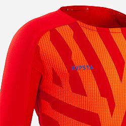 KIPSTA Detský futbalový dres Viralto Aqua s dlhým rukávom oranžovo-červený červená 8-9 r (131-140 cm)