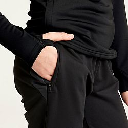KIPSTA Dievčenské futbalové nohavice Viralto+ čierne 5-6 r (113-122 cm)