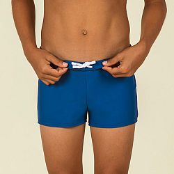 NABAIJI Chlapčenské boxerkové plavky 100 Basic modré 10-11 r (141-150 cm)