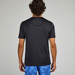 OLAIAN Pánske tričko na surfovanie s ochranou proti UV a krátkym rukávom čierne M