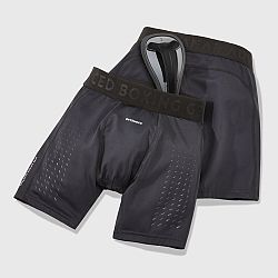 OUTSHOCK Pánske šortky s pružným suspenzorom na bojové športy čierne L