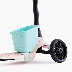 OXELO Košík na hračky na 3-kolesové detské kolobežky mentolový zelená