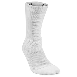 OXELO Ponožky na skateboard 500 stredne vysoké biele 39-42