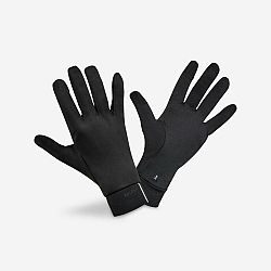 Pánske/dámske dotykové bežecké rukavice Kiprun Warm+ 500 V2 čierne L