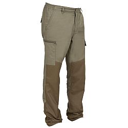 SOLOGNAC Poľovnícke nohavice Renfort 100 zo spevneného materiálu zelené khaki 2XL