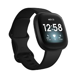 Športové smart hodinky (+ GPS) Fitbit Versa 3 čierne .