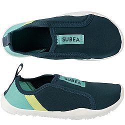SUBEA Detská obuv do vody Aquashoes 120 zelená tyrkysová 32-33