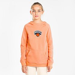 TARMAK Detská mikina s kapucňou 900 NBA New York Knicks oranžová oranžová 12-13 r (151-160 cm)