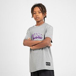 TARMAK Detské basketbalové tričko TS500 FAST sivé šedá 14-15 r (161-172 cm)