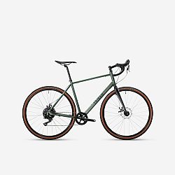 TRIBAN Gravelový bicykel GRVL 120 zelená XL