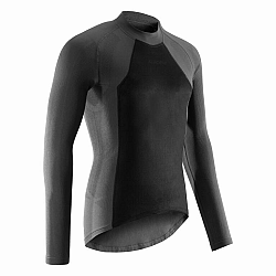 VAN RYSEL Pánske cyklistické spodné tričko Extreme s dlhým rukávom čierne šedá XS-S