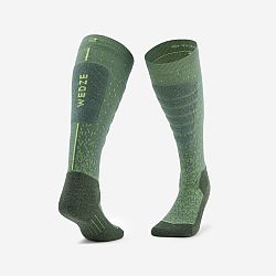 WEDZE Lyžiarske ponožky 100 JQT zelené zelená 43-46