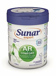 SUNAR Mlieko počiatočné dojčenské pri grckaní, zápche a kolikách Expert AR+Comfort 1 700g