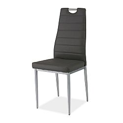 Sconto Jedálenská stolička SIGH-260 čierna/chróm